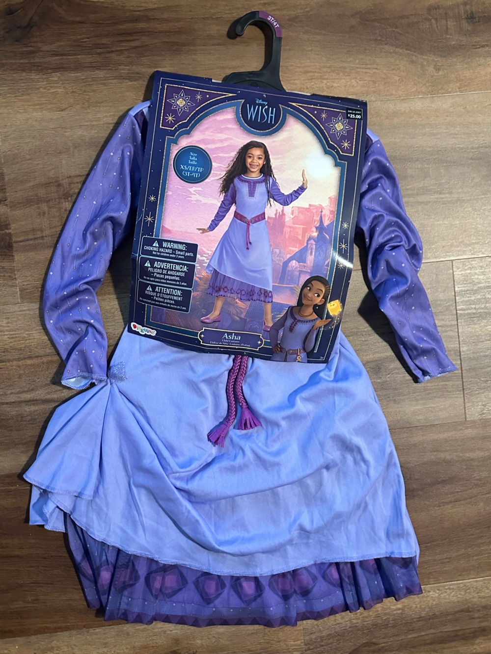 New! Disney's "Wish" Asha Girls' Costume Dress 3T/4T